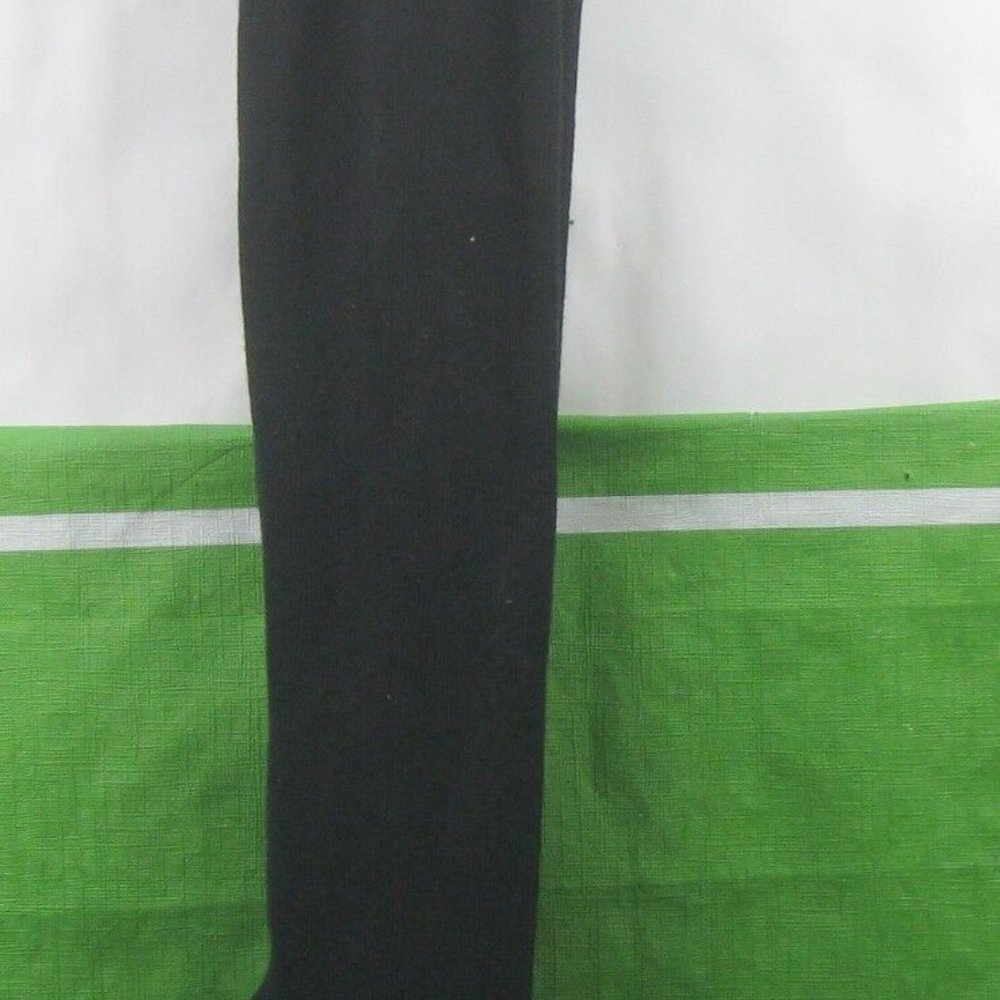 New black 4.5"block High Heel Sexy SOCKS Knee Boots round Toe women Size 10